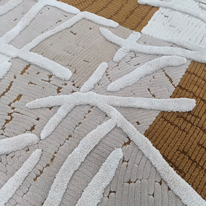 <span class=keywords><strong>Tapis</strong></span> moderne en laine importée et soie de bambou, style minimaliste Wabi-sabi, tufté à la main, pour bureau, cuisine, <span class=keywords><strong>appartement</strong></span> - Product Image 2