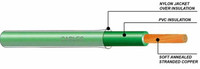 UL Listed 6 8 10 12 14 AWG PVC Material de aislamiento y material conductor de cobre sólido cable eléctrico thhn/thwn plano