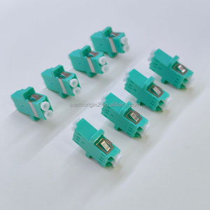 Adaptador de Fibra Óptica Dúplex LC UPC OM3 Aqua, Acoplador LC-LC para Cableado Multimodo de Centros de Datos, Suministro de Fábrica - Product Image 4