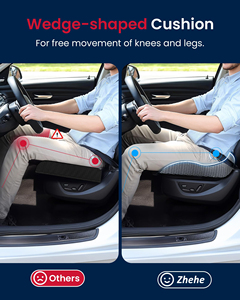 Cojín Ortopédico de Gel para Alivio del Dolor de Coxis, para Silla de Oficina o Asiento de Coche, con Espuma Viscoelástica Reforzada y Gel Refrigerante - Product Image 3