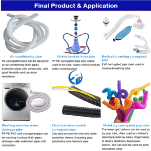 Puissant extrudeuse de tuyau ondulé à mur unique Fullwin HDPE PA équipement 5-110mm économique - Product Image 3