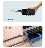 Prix de gros 1m 2m 3M Câble Type C vers USB a 3A Charge rapide Usb C Noir Nylon Câbles de données pour téléphone portable