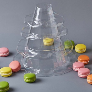 Nuevo Diseño de Soporte para Macarons de 4 Niveles con Empaque Frontal para Exhibición en Fiestas de Cumpleaños y Bodas - Product Image 2