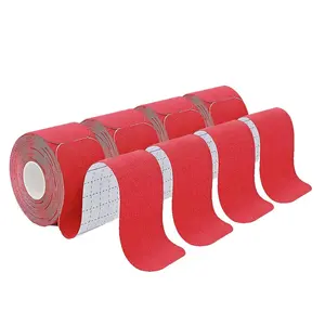 Customized High-Quality Color Ergonomic Tape Waterproof Articulatory Wrist Muscle Red Sports Tape