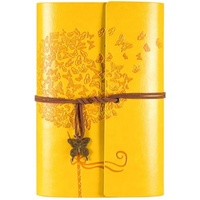 Agenda Vintage en Blanco, Planificador, Diario de Cuero con Tapa Dura, Cuaderno Tamaño A5/A6, Logotipo Grabado, Diseño Personalizado, 100 Hojas, Promoción