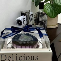 Boîte d'emballage de gâteau à couvercle transparent de Style français IMEE boîte d'emballage de bougie cadeau de thé de l'après-midi 10 pouces