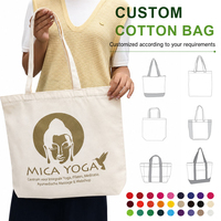 Sac de shopping en toile de yoga imprimé or, écologique, logo personnalisé, fabrication directe, sac fourre-tout en coton réutilisable