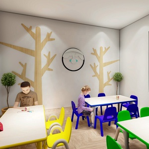 Creche montessori para niños pequeños, mesas de preescolar, sillas, muebles de guardería - Product Image 3