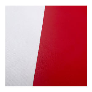 صفائح جلد بولي يوريثلين سميك 12 × 24 بوصة للنقش بالليزر جلد أحمر أبيض قابل للتثبيت بدون لاصق - Product Image 2