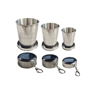 Custom Personal Metal Travel Metal Telescopic Keychain Cups Mug Travel Mug for Camping - Product Image 1