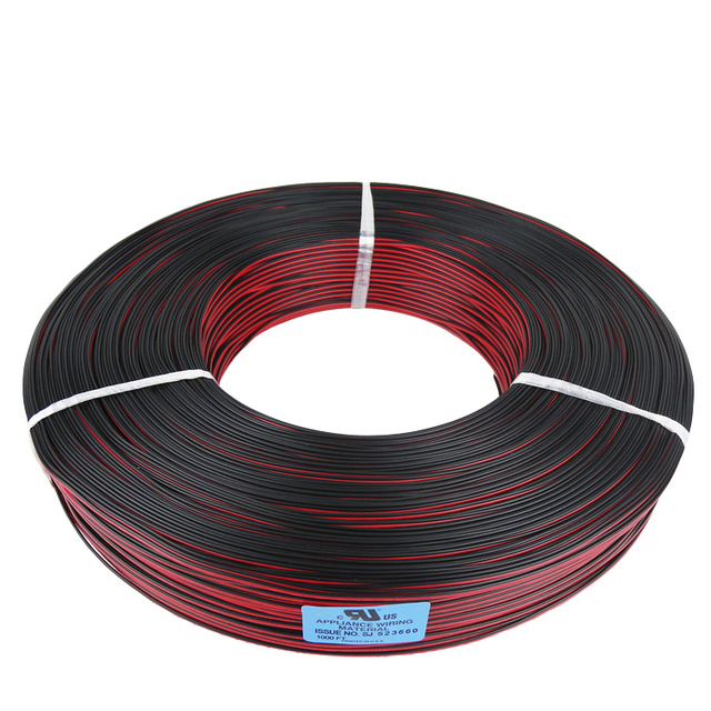 Awm 2468 Double Parallel Wire Cable 20awg 22awg 24awg 26awg Vw-1 80c 300v Copper Electronic Speaker PVC Wire