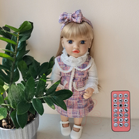 Poupée électrique réaliste parlante, tête qui se balance, main qui se lève, poupée reborn pour fille, poupée de mode avec télécommande, couche