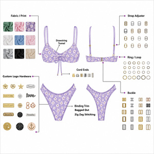 Produttore di Costumi <span class=keywords><strong>da</strong></span> Bagno Ecologici Personalizzati ODM, Set Bikini per Donne, Crea il Tuo Costume Intero - Product Image 4