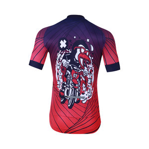 Maillot de cyclisme personnalisé à imprimé saisonnier, unisexe, fermeture éclair intégrale, séchage rapide, respirant, manches courtes, pour route et VTT - Product Image 3