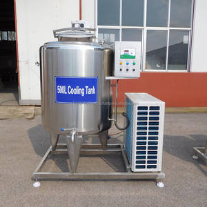 Réservoir de refroidissement de lait industriel 500L 1000L 2000L 5000L Machine de refroidissement de jus de lait Réservoirs de lait de stockage de réfrigérateur avec mélangeur - Product Image 6