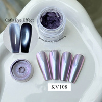 Poudre de vernis à ongles magnétique UV effet œil de chat SH Amber Fall Water Light avec pigment inorganique oxyde de fer