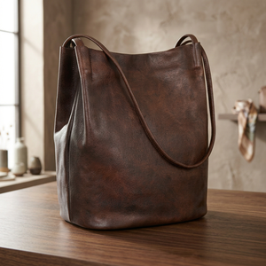 Sacs à main décontractés en cuir véritable pour femmes BS INTERNATIONAL, pliables, imperméables, légers, antivol, avec bandoulière chaîne, grande capacité - Product Image 2
