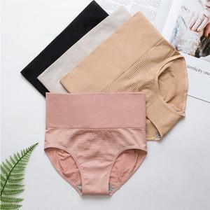 Neue japanische nahtlose hoch taillierte Unterwäsche Frauen 3D Waben <span class=keywords><strong>massage</strong></span> Slips Baumwolle Schritt Damen Höschen - Product Image 1