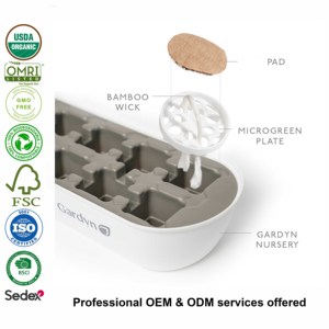 Smart Indoor Hydroponic <strong>Grow</strong> System <strong>10X20</strong> Microgreens <strong>Tray</strong> Tool Set Biodegradable Microgreen Kit - Product Image 2