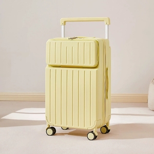 Valise à roulettes unisexe légère en ABS rigide avec roues pivotantes à 360 degrés, serrure TSA, poignée télescopique, fermeture éclair, design moderne - Product Image 2