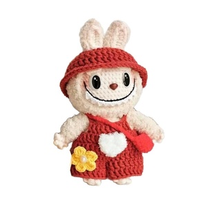 Emballage cadeau DIY, poupées au crochet faites à la main, vêtements en laine, pendentifs tricotés, matériau en bambou, enfants de 0 à 24 mois - Product Image 1