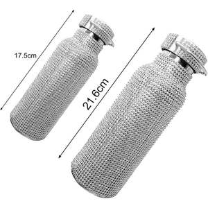 <span class=keywords><strong>Bling</strong></span> bouteille d'eau strass diamant bouteille d'eau réutilisable isolé en acier inoxydable <span class=keywords><strong>Bling</strong></span> 500ml gobelet - Product Image 1