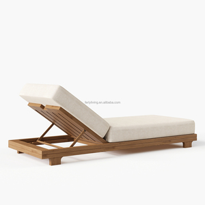 FERLY Mobilier <span class=keywords><strong>de</strong></span> jardin extérieur <span class=keywords><strong>en</strong></span> <span class=keywords><strong>bois</strong></span> <span class=keywords><strong>de</strong></span> teck massif personnalisé <span class=keywords><strong>de</strong></span> luxe OEM Chaises longues <span class=keywords><strong>de</strong></span> <span class=keywords><strong>piscine</strong></span> <span class=keywords><strong>en</strong></span> <span class=keywords><strong>bois</strong></span> pour la plage - Product Image 5