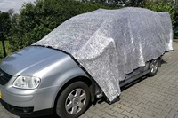 Voile d'ombrage réfléchissante en aluminium pour véranda et abri de voiture, filet d'ombrage haute densité pour cour extérieure