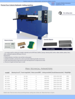 Equipo de Corte Hidráulico Industrial para Láminas de Espuma EVA - Operación Semiautomática de Precisión para Fabricación de Calzado y Automoción