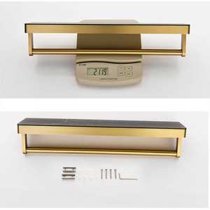 304 acier inoxydable ajouter marbre écologique antidérapant mural brossé or distributeur <span class=keywords><strong>de</strong></span> serviettes en papier support - Product Image 2