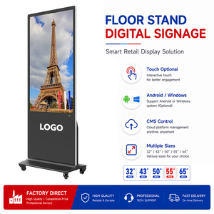 CKD SKD, pantalla de publicidad interactiva Vertical independiente de 49 pulgadas, Monitor LCD de pantalla táctil, quiosco, señalización Digital Wayfinding - Product Image 1