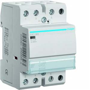 ESC363 ปรับแต่งได้ตามความต้องการด้วยคอนแทคเตอร์มาตรฐาน Hagers 63 A 230 V AC 3 NO 3 โมดูล DIN - Product Image 1