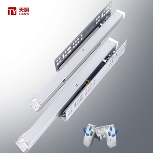 Soft Close Full Extension <b>Runners</b> with Concealed Installation for Bedroom <b>Bathroom</b> Living Room Drawer Slide Rail - Product Image 1