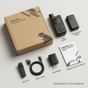 KENEARD KE-611 4G LTE con Batería de 3000mAh, Alcance Global, Walkie Talkie con Reducción de Ruido AI, Seguridad y Logística, Potencia de Salida de 2W - Product Image 5