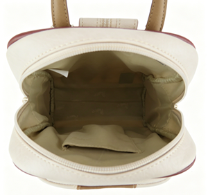 <span class=keywords><strong>Zaino</strong></span> in Pelle PU per <span class=keywords><strong>Donna</strong></span>, Trendy con Tasche Multiple, <span class=keywords><strong>Beige</strong></span>, Piccolo <span class=keywords><strong>Zaino</strong></span> da Viaggio, Vintage Bicolore - Product Image 6