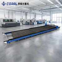 CORAL CRL-12025AD 20000W Découpeuse laser à fibre CNC sur rail, équipement industriel pour le traitement de grandes tôles d'acier
