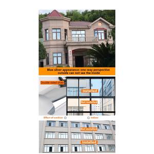 ฟิล์มติดกระจกแบบทางเดียว ฟิล์มติดกระจกเพื่อความเป็นส่วนตัว ฟิล์มกระจกสะท้อนแสง ฟิล์มกระจกแบบกระจกเงา ฟิล์มกันแดดสำหรับกลางวัน ป้องกันความร้อน - Product Image 4