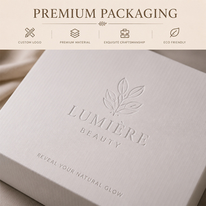 Boîtes d'expédition en carton ondulé blanc avec logo personnalisé, gaufrage, revêtement UV, pelliculage mat pour emballage cosmétique, recyclables - Product Image 6