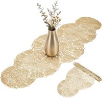 Chemin de table en PVC de haute qualité, écologique, réutilisable, facile à nettoyer, de forme irrégulière, de style vintage européen, en promotion pour mariage
