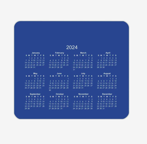 Tapis de souris calendrier horizontal personnalisé avec logo, base antidérapante, pour cadeau de bureau - Product Image 3