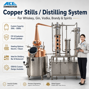 Équipement <span class=keywords><strong>de</strong></span> distillation 150L 200L 300L pour gin, rhum, whisky, brandy, vodka, grappa, tequila, machine <span class=keywords><strong>de</strong></span> distillation hybride - Product Image 6