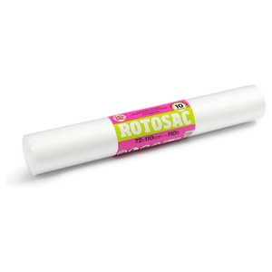 Juego de bolsas de basura 10 unidades (110L) con asa ROTOSAC Neutro 972210HD - Product Image 1