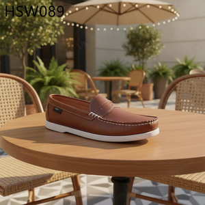 ZYF, Chaussures de <span class=keywords><strong>bateau</strong></span> bleues style masque, à enfiler, avec coutures à la main, <span class=keywords><strong>pour</strong></span> les loisirs et les fêtes, technologie anti-fatigue, chaussures décontractées HSW090 - Product Image 3