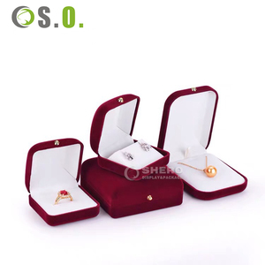 Timeless Multi Color Choices Velvet Jewelry Box <b>Set</b> Elevate Your Precious Collection With Luxury Storage Custom Logo Wholesale - Product Image 5