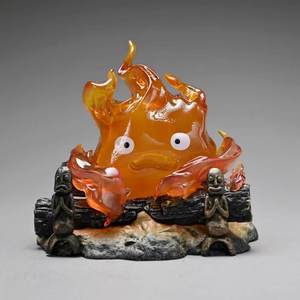 Lampe respirante Calcifer lumineuse 12CM, figurine en PVC, jouet cadeau de dessin animé, modèle flamme du <span class=keywords><strong>Château</strong></span> ambulant d'Howl - Product Image 3