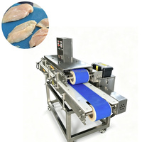 Nouvelle machine à trancher entièrement automatique pour poitrines de poulet, poisson, bœuf, viande crue et saumon, avec découpe horizontale, en promotion