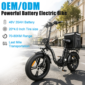 Mini vélo pliant 20 pouces 48V 35Ah avec batterie au lithium, moteur brushless 250W, 7 vitesses, pour femme adulte KF9, puissant moteur 250W inclus - Product Image 1