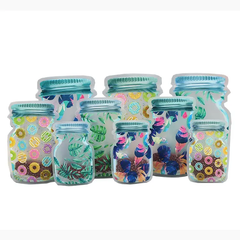 Food Pouevening Dress Jar Rits Bag Herbruikbare Bogownsvorm Plastic Fles Pe Stand Up Pouch Candy Bag Diepdruk Gv Accepteer