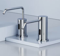 Nouveaux distributeurs de savon liquide pour la cuisine avec porte-éponge Distributeur de savon à vaisselle