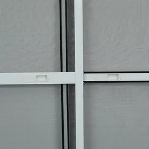 Pintu layar terbang rol geser dengan bingkai aluminium DIY